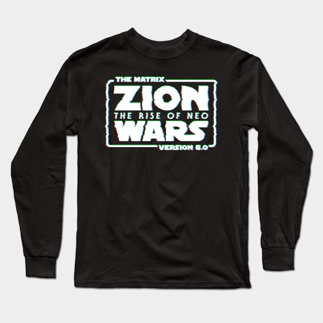 Zion Wars Glitch Long Sleeve T-Shirt by TigerHawk